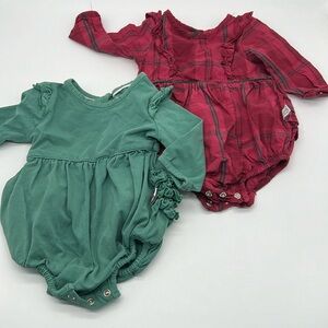 Ruffle Butts bubble romper bodysuit bundle